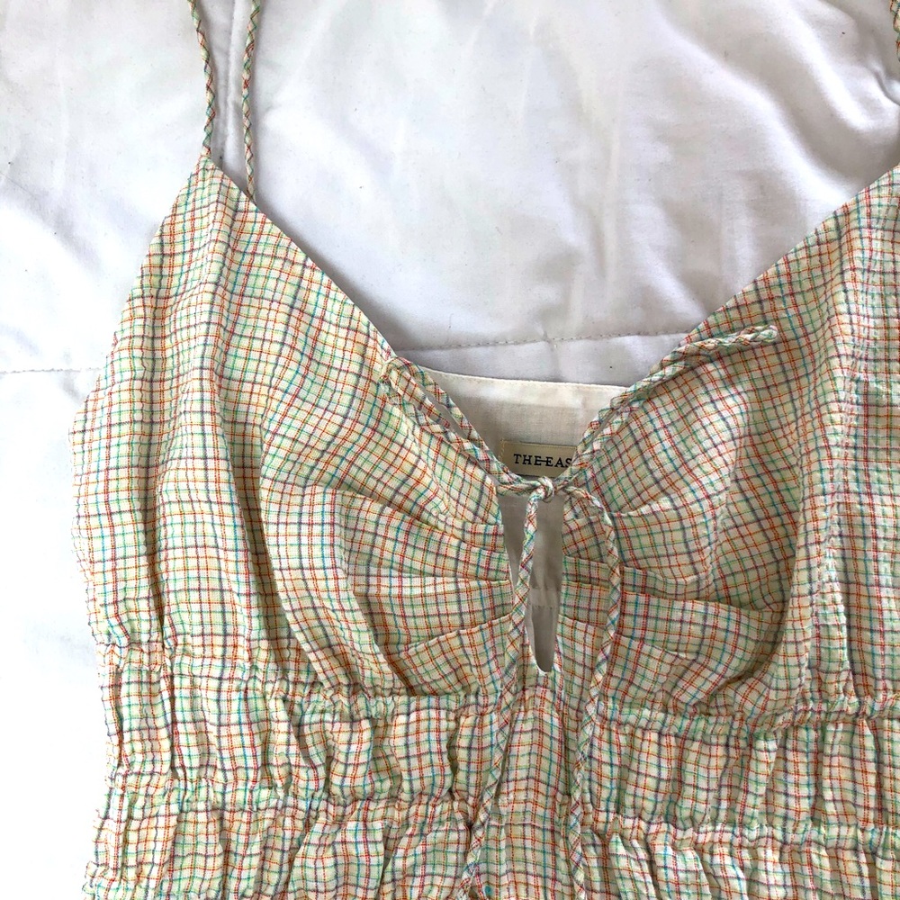 Rainbow print Urban Outfitters summer dress